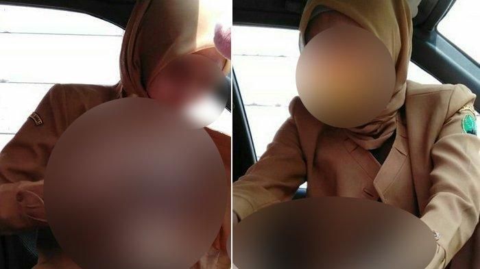 Di media sosial Twitter, viral foto dan video yang memperlihatkan seorang perempuan  mengenakan seragam PNS atau ASN, beradegan tak senonoh