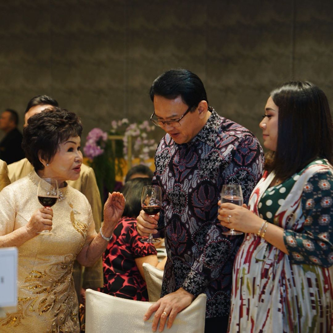 Ahok dan Puput Nastiti Devi saat hadiri acara ulang tahun pengusaha Dewi Sutini Jong