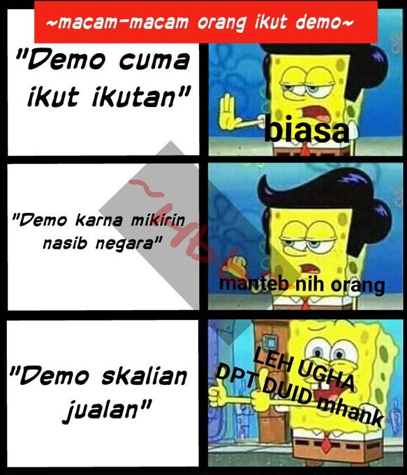 Meme demo mahasiswa.