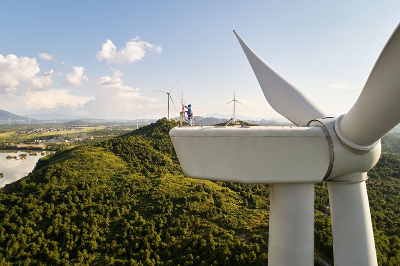 Lokasi Wind Farm di wilayah Hunan, TIongkok