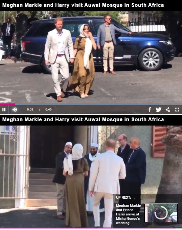 Meghan Markle dan Pangeran Harry berkunjung ke masjid Auwal di Afrika Selatan 