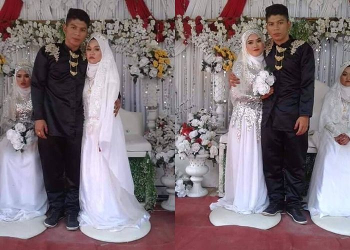 Tak Bisa Pilih Salah Satu, Pria Ini Putuskan untuk Nikahi Dua Wanita Sekaligus, Ekspresi Pengantin Wanita Jadi Sorotan