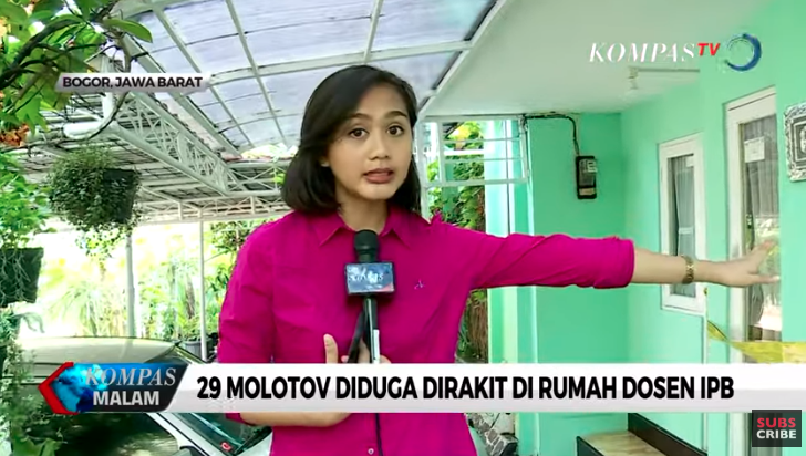 Rumah dosen IPB di kawasan Margajaya, Kecamatan Bogor Barat, Kota Bogor, sudah disegel polisi sejak Sabtu (28/9/2019) malam. 