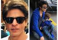 Momen Liburan Shahrukh Khan Justru Asik Duduk Lesehan di Pinggir Jalan
