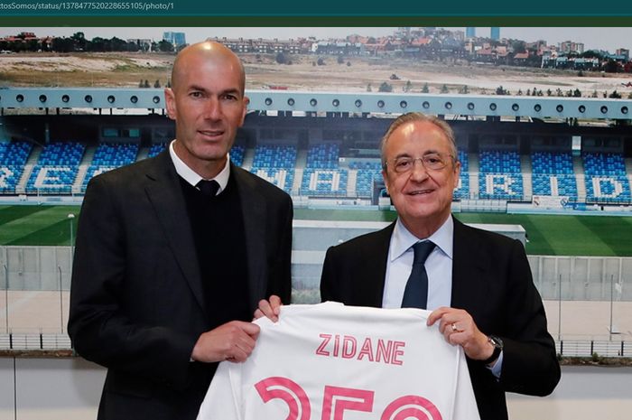 Zinedine Zidane sukses menorehkan rekor 250 laga bersama Real Madrid kala melawan Eibar dalam lanjutan laga Liga Spanyol 2020-2021.