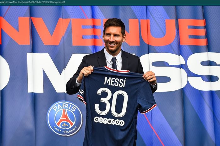 Lionel Messi resmi diperkenalkan sebagai pemain Paris Saint-Germain (PSG) pada Selasa (11/8/2021) atau Rabu dini hari WIB.