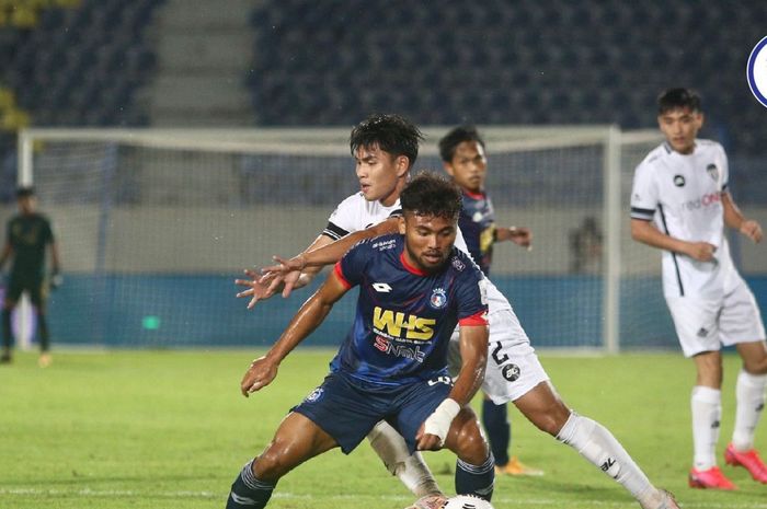Pemain Sabah FC, Saddil Ramdani saat melawan Terengganu FC dalam lanjutan Liga Super Malaysia 2021