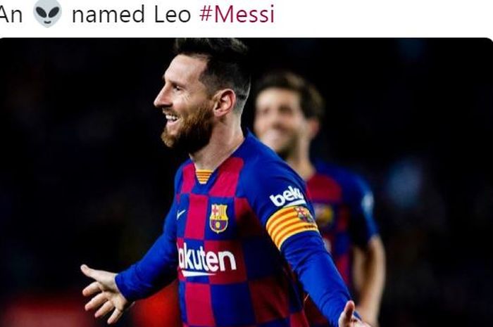 Megabintang Barcelona, Lionel Messi.