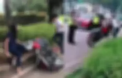 Video viral pria hancurkan motor Honda Scoopy