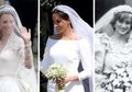 Fantastis! Ini Taksiran Harga Gaun Pengantin Putri Diana, Kate Middleton dan Meghan Markle