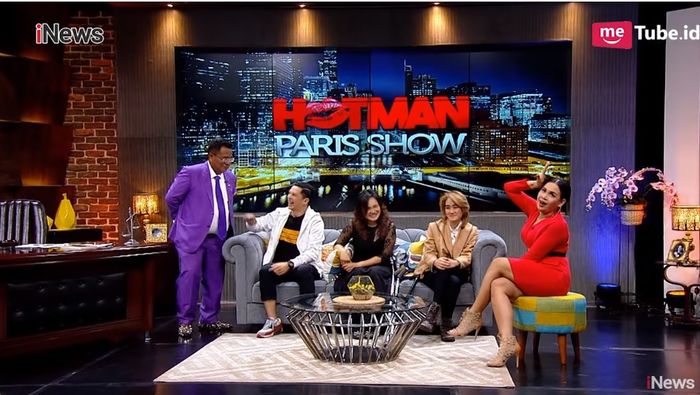 Edison menjadi salah satu bintang tamu di Hotman Paris Show
