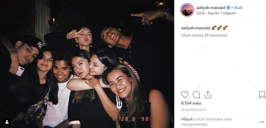 Lingkar pertemanan Aaliyah Massaid