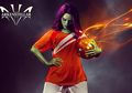 Begini Jadinya Kalau 8 Superhero Cewek Marvel Menjadi Pesepakbola
