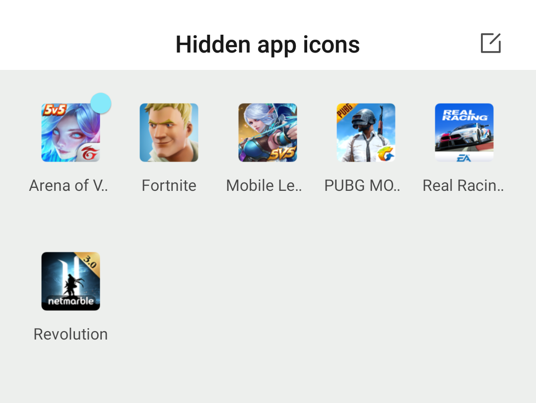 Hidden App Icons