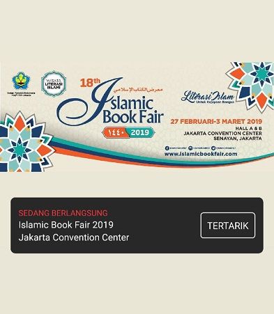 Tampilan fitur membagikan acara di Stories