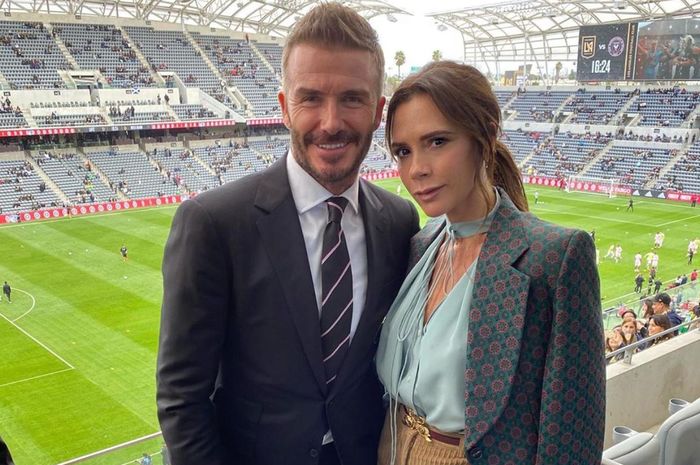 David Beckham dan istri, Victoria Beckham.