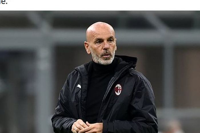 Pelatih AC Milan, Stefano Pioli.