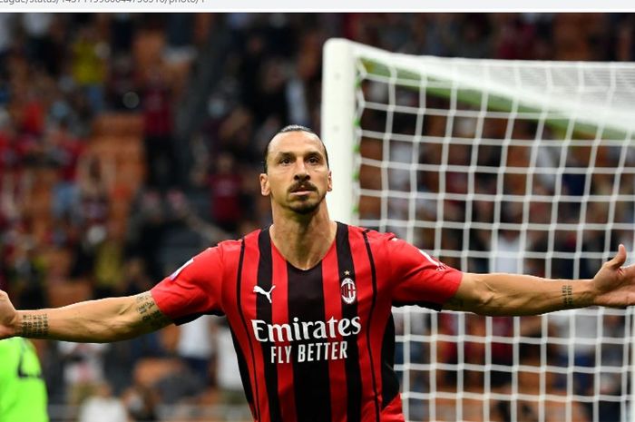 Zlatan Ibrahimovic melakukan comeback manis dengan mencetak gol ke gawang Lazio pada laga pekan ketiga Liga Italia  2021-2022.