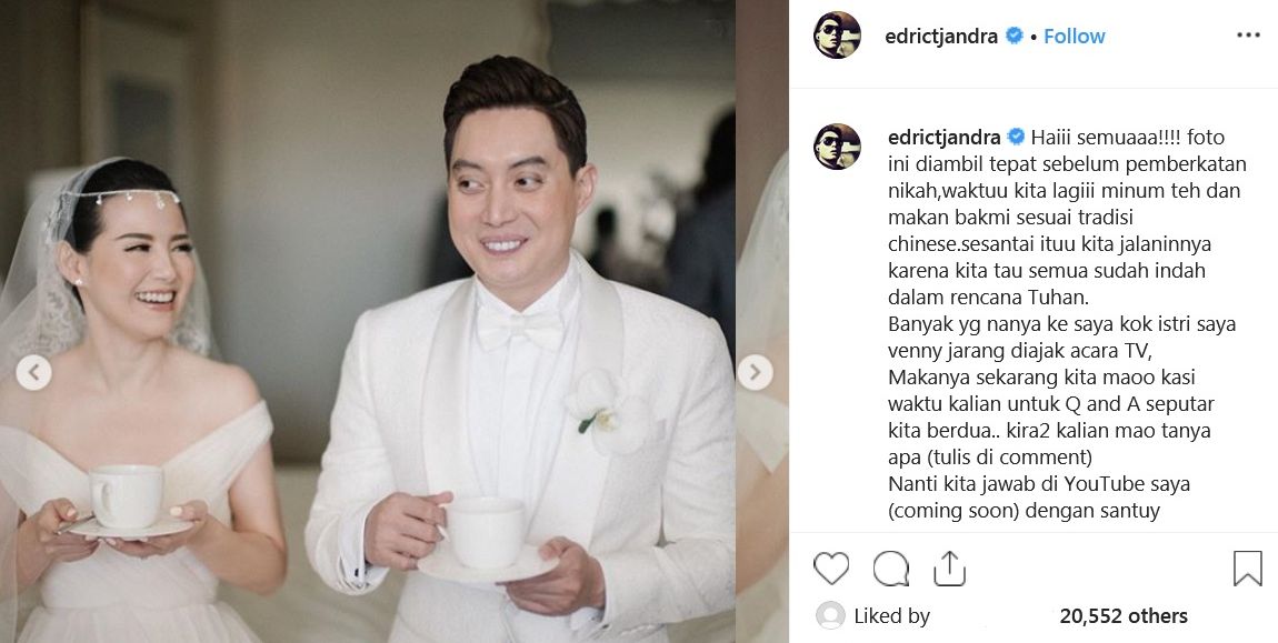 Postingan Edric Tjandra