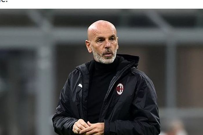 Pelatih AC Milan, Stefano Pioli.