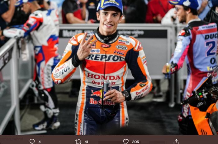 Pembalap Repsol Honda, Marc Marquez 