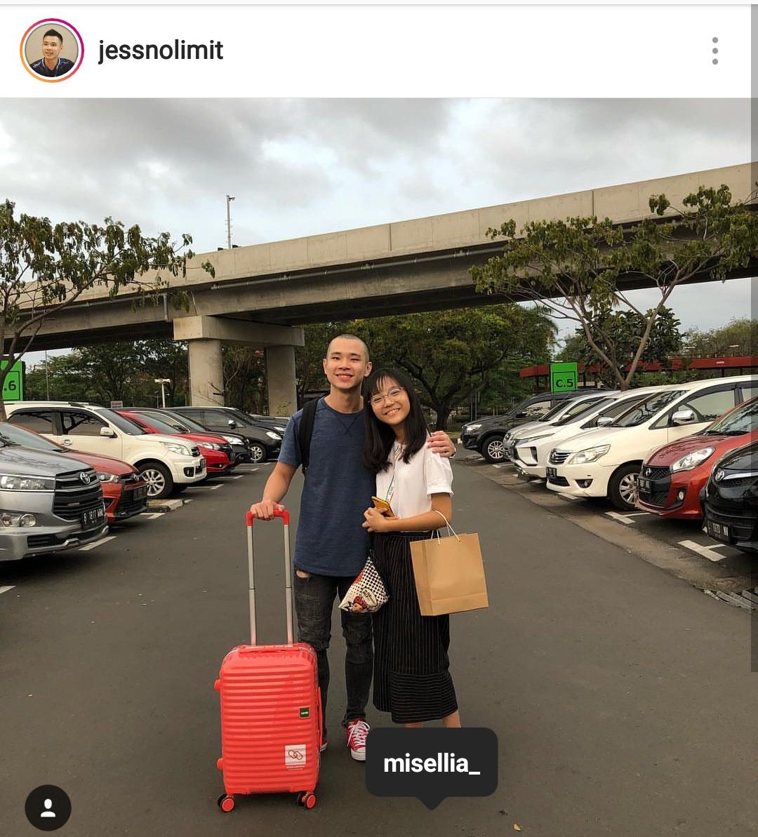 Foto pertama Jess No Limit dan Misellia yang diposting di Instagram Jess No Limit