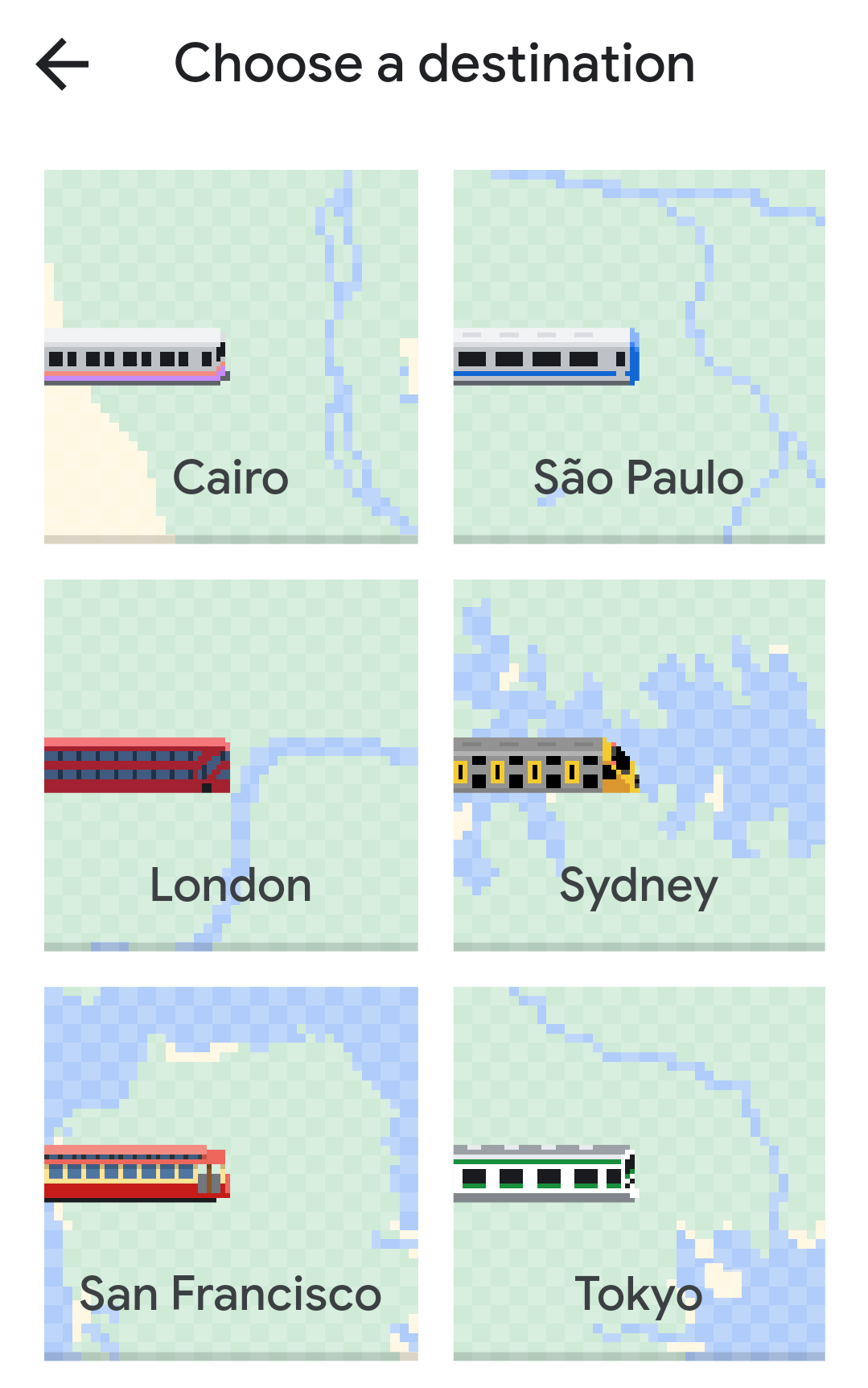 Berbagai kota di dunia yang bisa dimainkan pada game Snake di Google Maps
