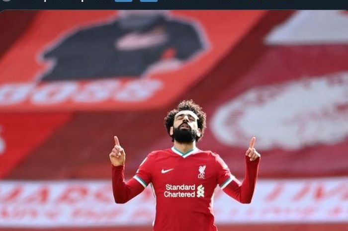 Mohamed Salah sumringah sambut bulan Ramadan.