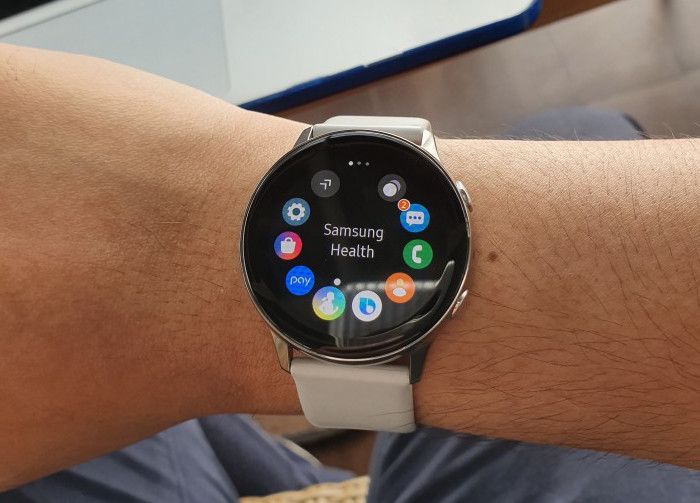 Menu utama Samsung Watch Active.