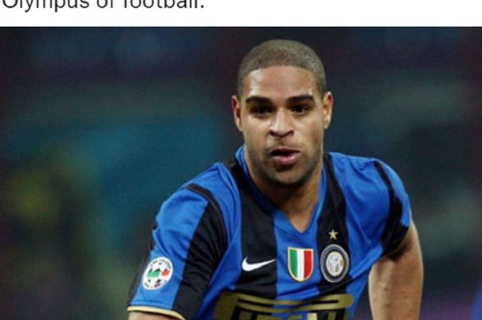 Mantan penyerang Inter Milan, Adriano Leite Ribeiro.