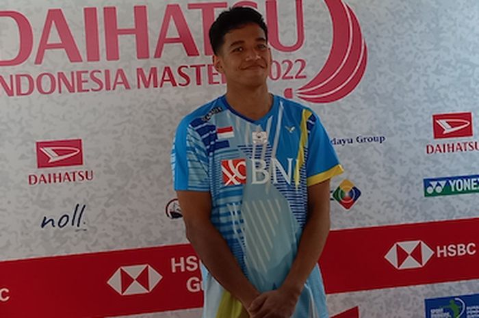 Tunggal putra Indonesia, Chico Aura Dwi Wardoyo, usai melewati babak kualifikasi Indonesia Masters 2020 di Istora Senayan, Jakara, Selasa (7/6/2022).