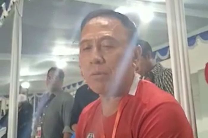 Ketua Umum PSSI Mochamad Iriawan saat ditemui wartawan di Stadion Maguwoharjo, Sleman, Minggu (31/7/2022).