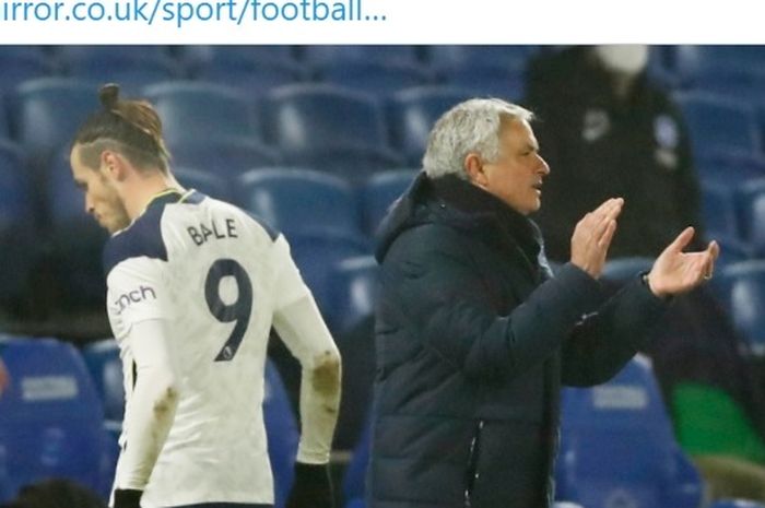 Gareth Bale tidak dibawa oleh Jose Mourinho kala Tottenham Hotspur bentrok dengan Everton di ronde kelima Piala FA 2020-2021.