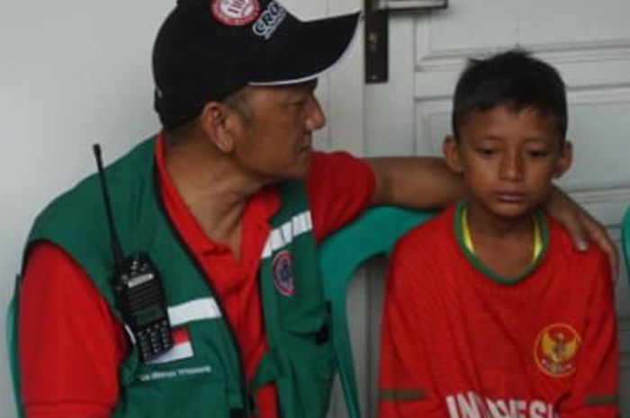 Aditia, calon pemain timnas U-13 Indonesia yang menjadi korban Tsunami Banten dan Lampung.