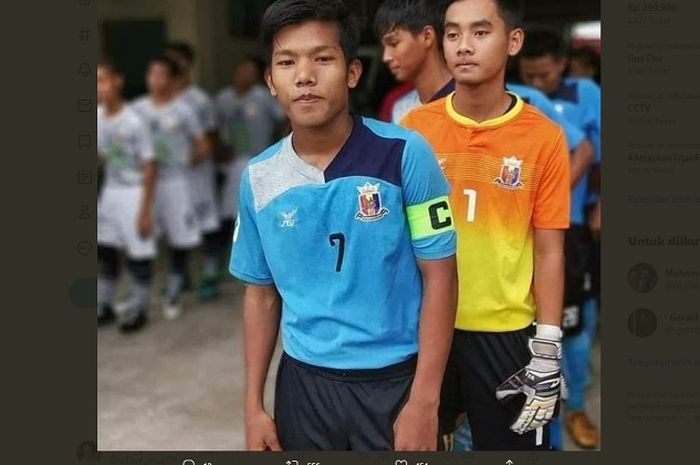 Chit Bo Nyein, wonderkid timnas Myanmar yang tewas tertembak junta militer setempat.