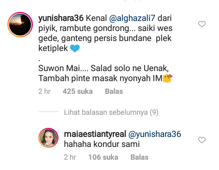 Yuni Shara panggil Maia Estianty dengan sebutan Nyonya IM