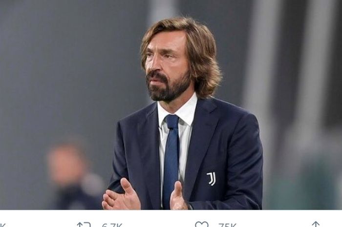 Pelatih Juventus, Andrea Pirlo.