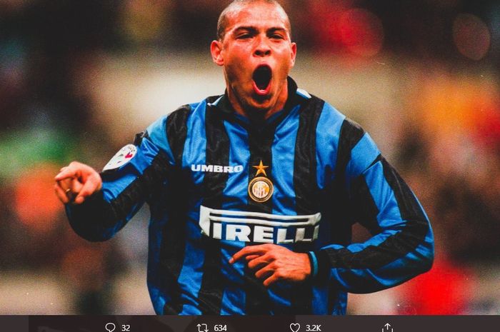 Ronaldo Nazario saat berseragam Inter Milan.