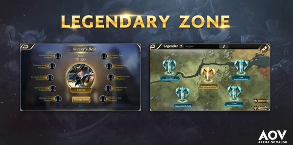 Legendary Zone di update terbaru AOV