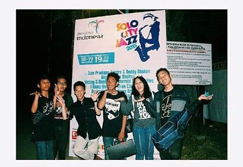 Band SMA Negeri 6 Surakarta 'Blue Band' yang jadi pengisi acara di Solo City Jazz 2015