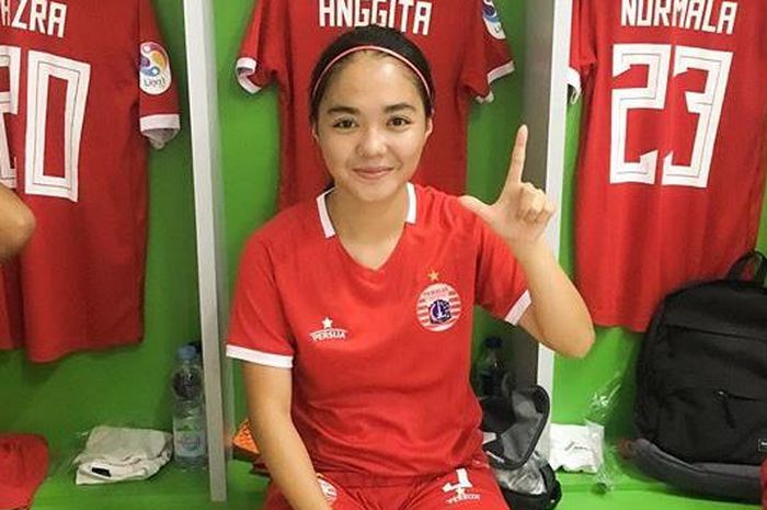 Pemain tim putri Persija Jakarta, Anggita Oktaviani.