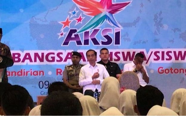 Jokowi di Apresiasi Kebanggaan Siswa Indonesia (AKSI 2018)