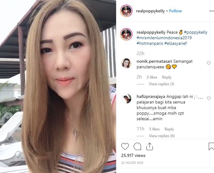 Poppy Kelly minta Elza Syarief dan Hotman paris berdamai