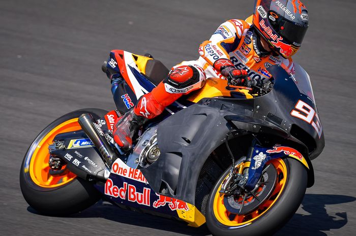 Marc Marquez mencoba perangkat aerodinamika baru  di tes MotoGP Catalunya 2021