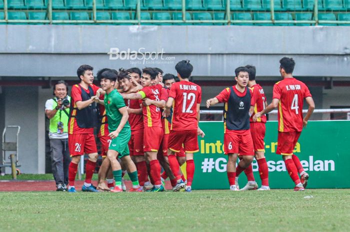 Sejumlah pemain timnas U-19 Vietnam
