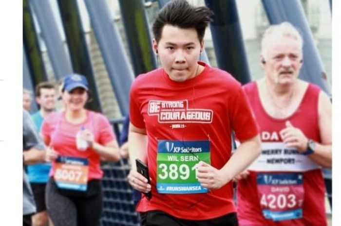 Pelari Malaysia, Wil Sern Ong meninggal dunia saat ikut lomba lari maraton di Inggris.