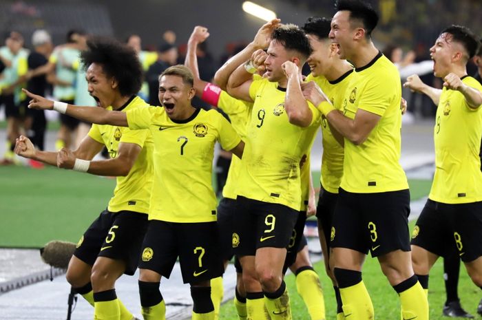 Para pemain timnas Malaysia sukses lolos semifinal Piala AFF 2022