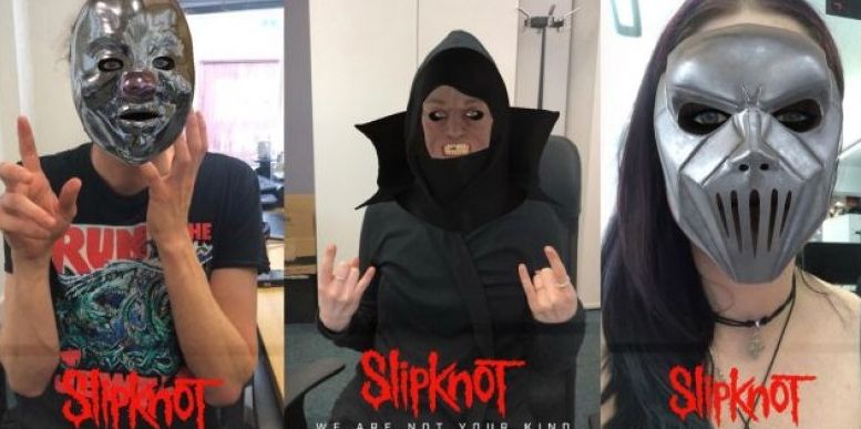 Filter topeng Slipknot di Facebook