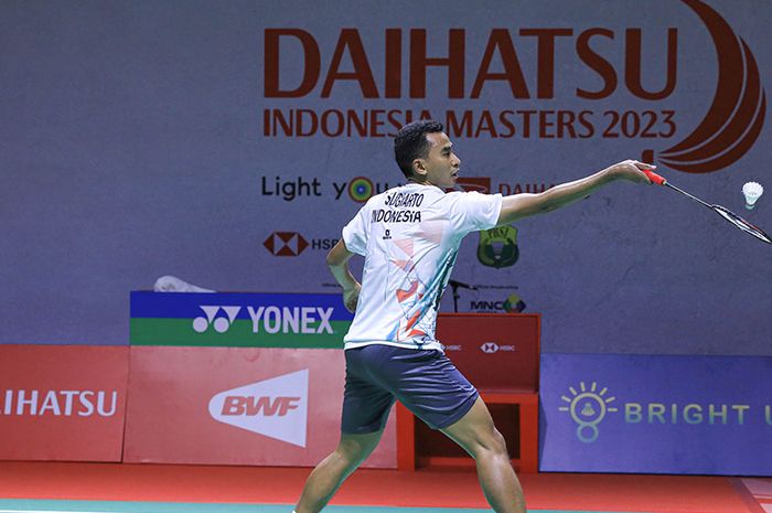 Tommy Sugiarto di ajang Indonesia Masters 2023.