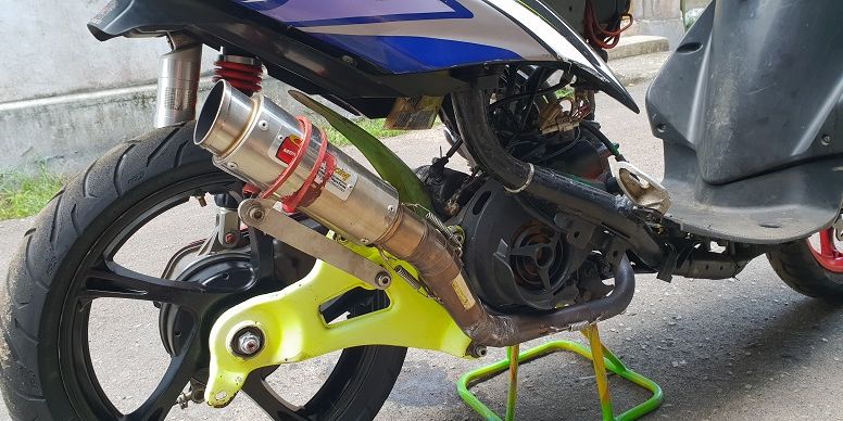 Foto Modifikasi Mio Soul Road Race